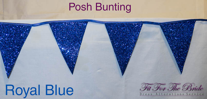 Posh Bunting - Royal Blue